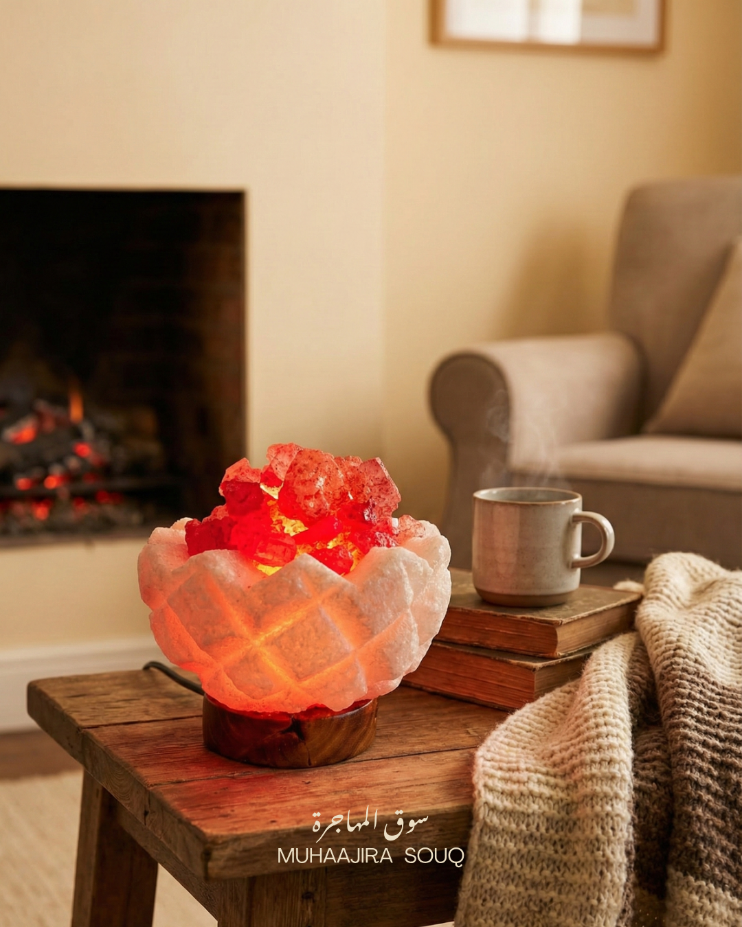 Siwa Oasis Natural Salt Crystal Lamp