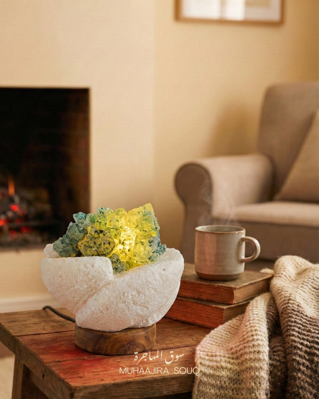 Siwa Oasis Natural Salt Crystal Lamp