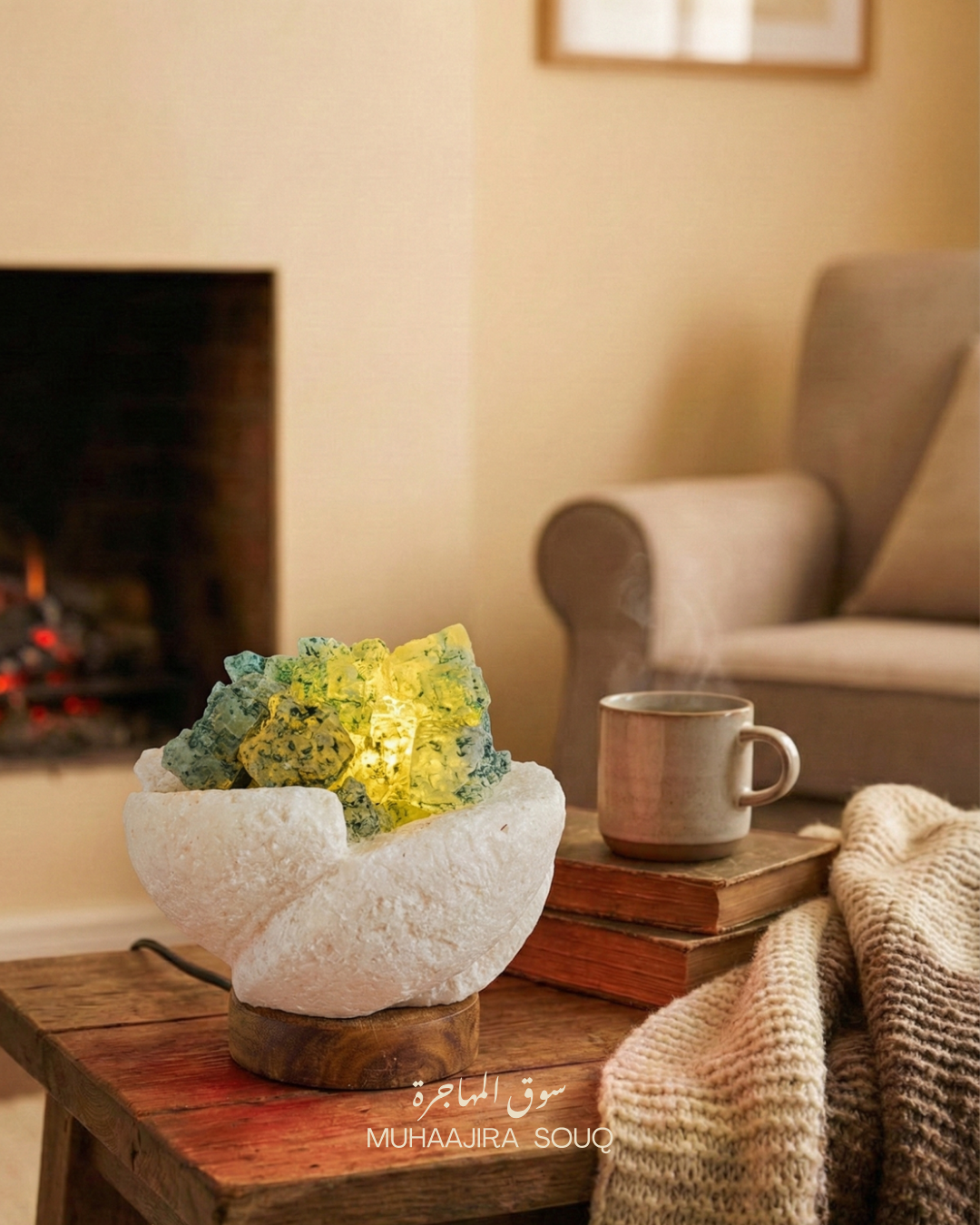 Siwa Oasis Natural Salt Crystal Lamp