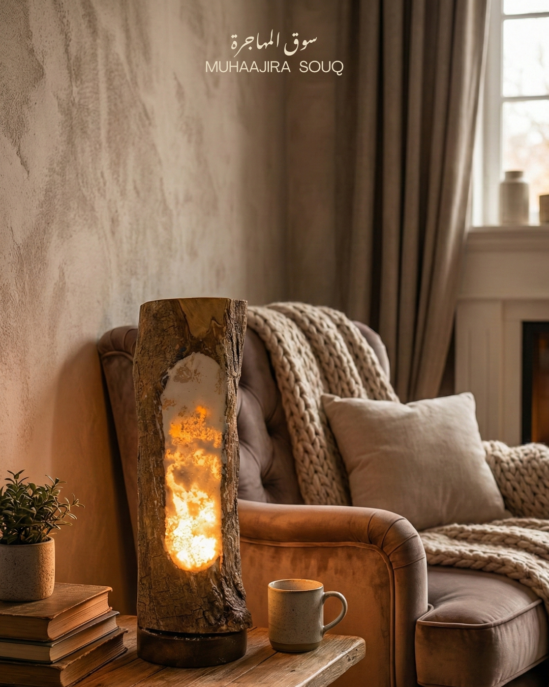 Siwa Oasis Olive Tree + Salt Lamp